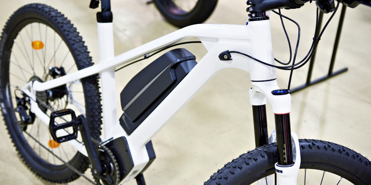 An electric bicycle.